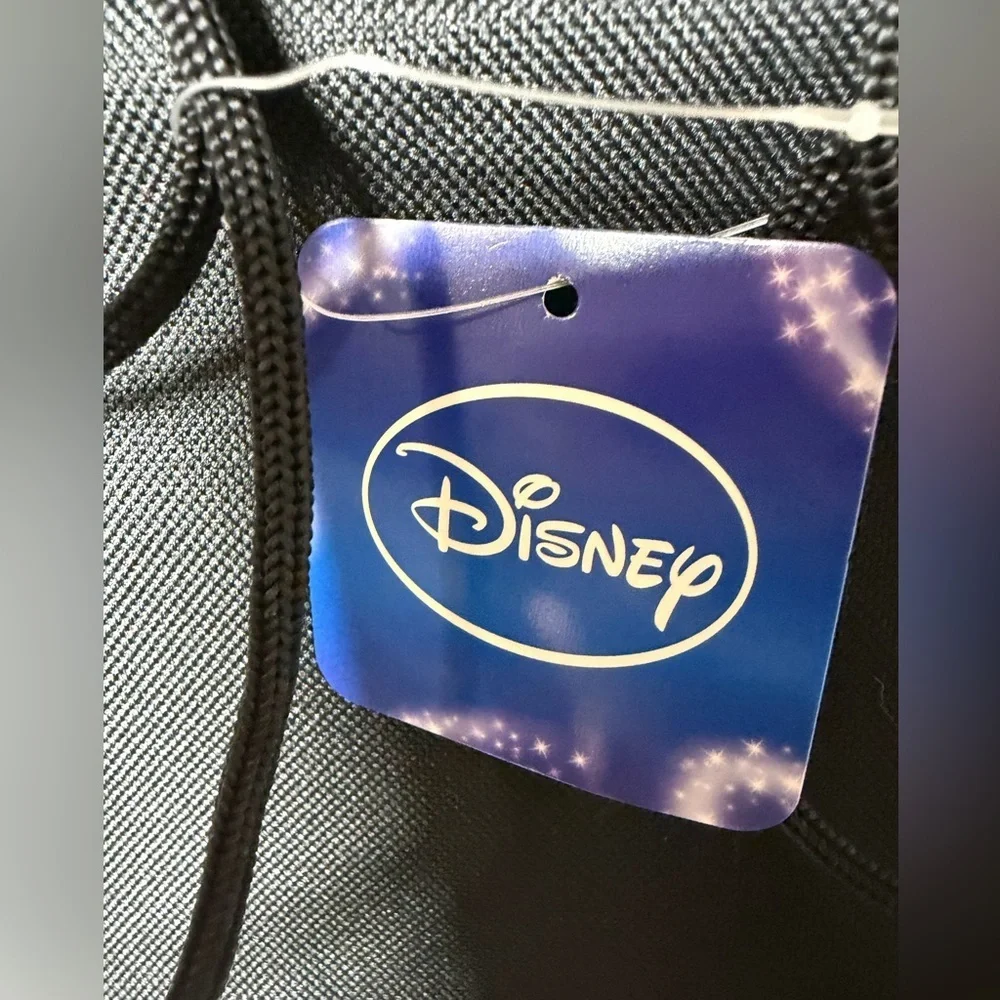 Disney Mickey Mouse Black and Gold Drawstring Theme Park Bag